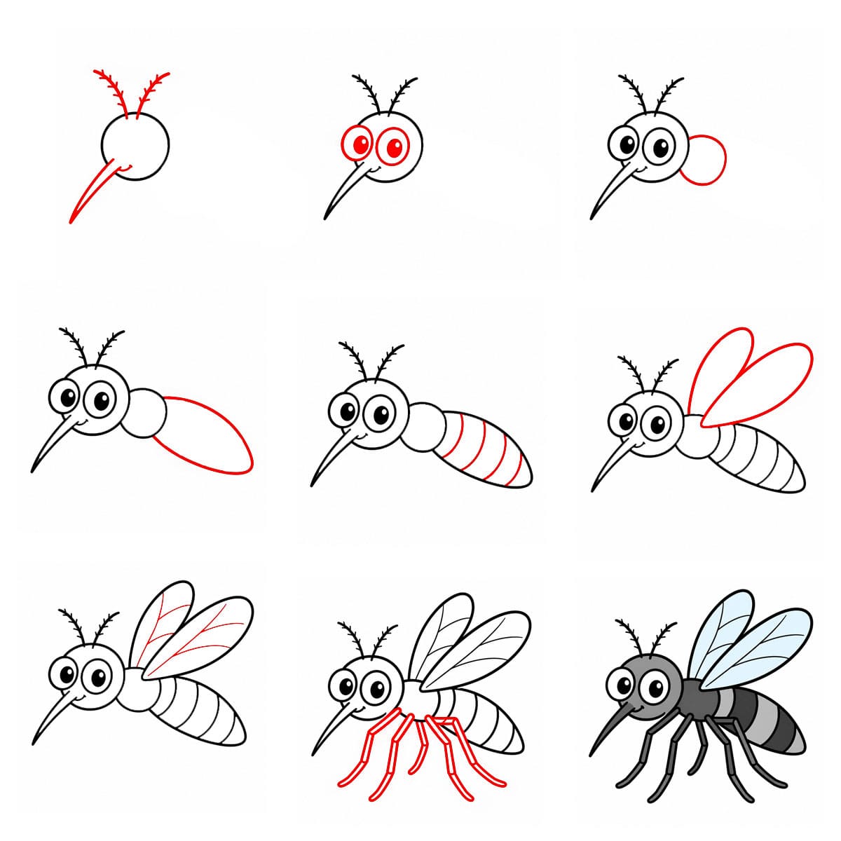 Image de moustique dessin