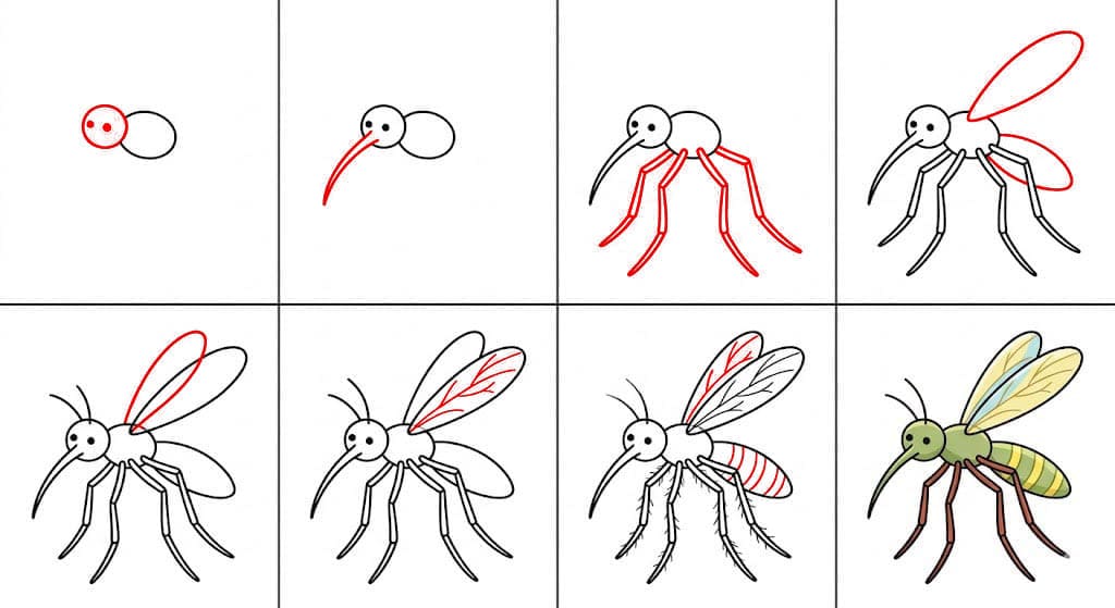 Un moustique dessin
