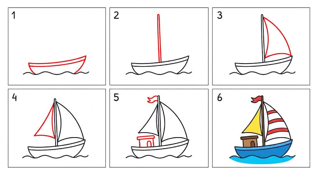 Voilier gratuit dessin