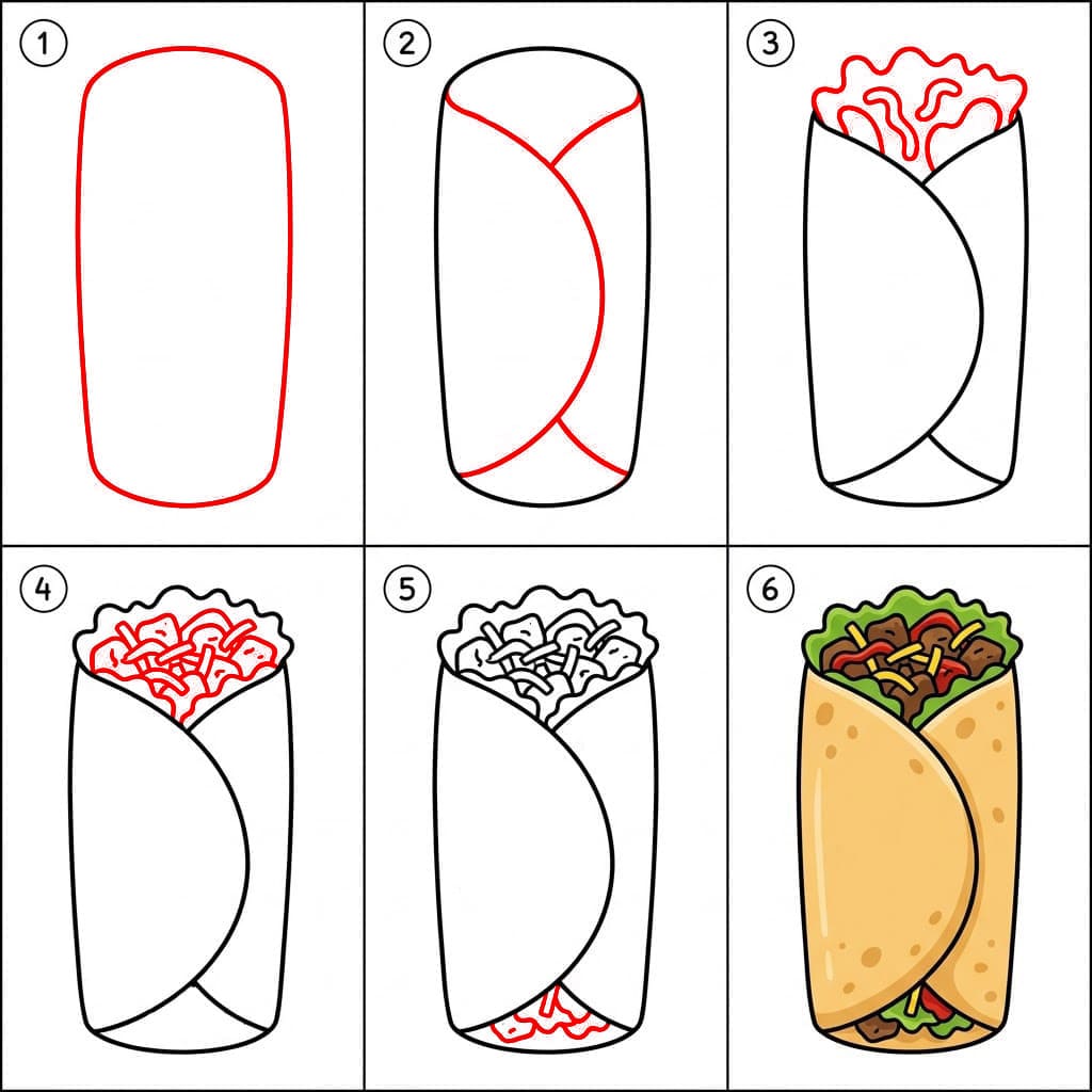 Beau burrito dessin