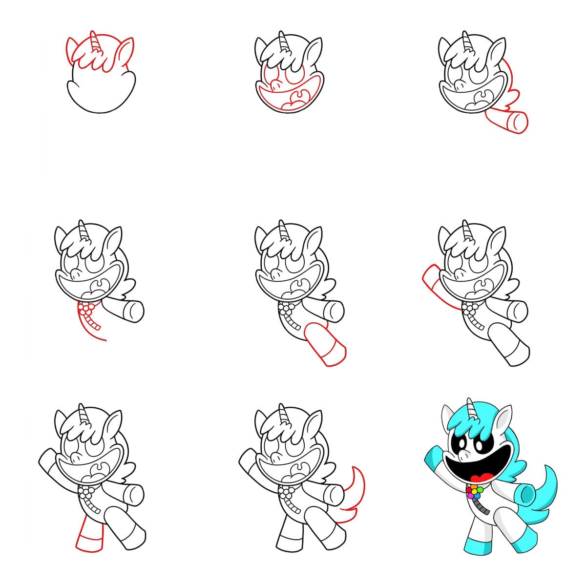 CraftyCorn sourit dessin
