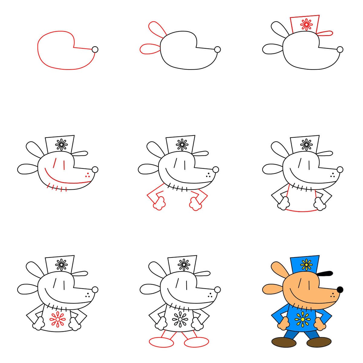 Dog Man gratuit dessin