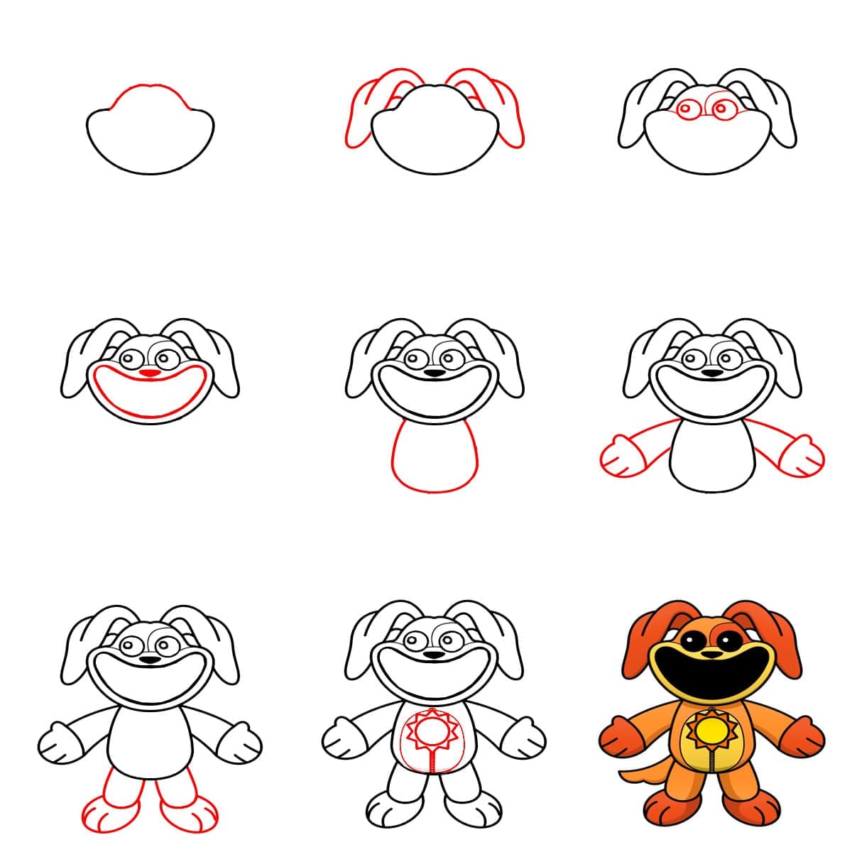 Dogday Smiling Critters dessin