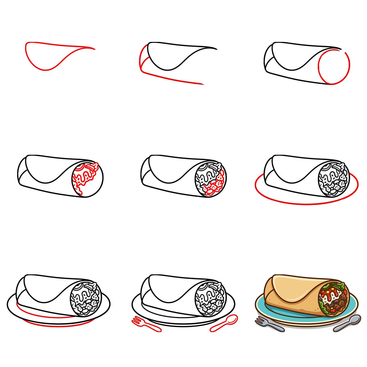 Image de burrito gratuit dessin