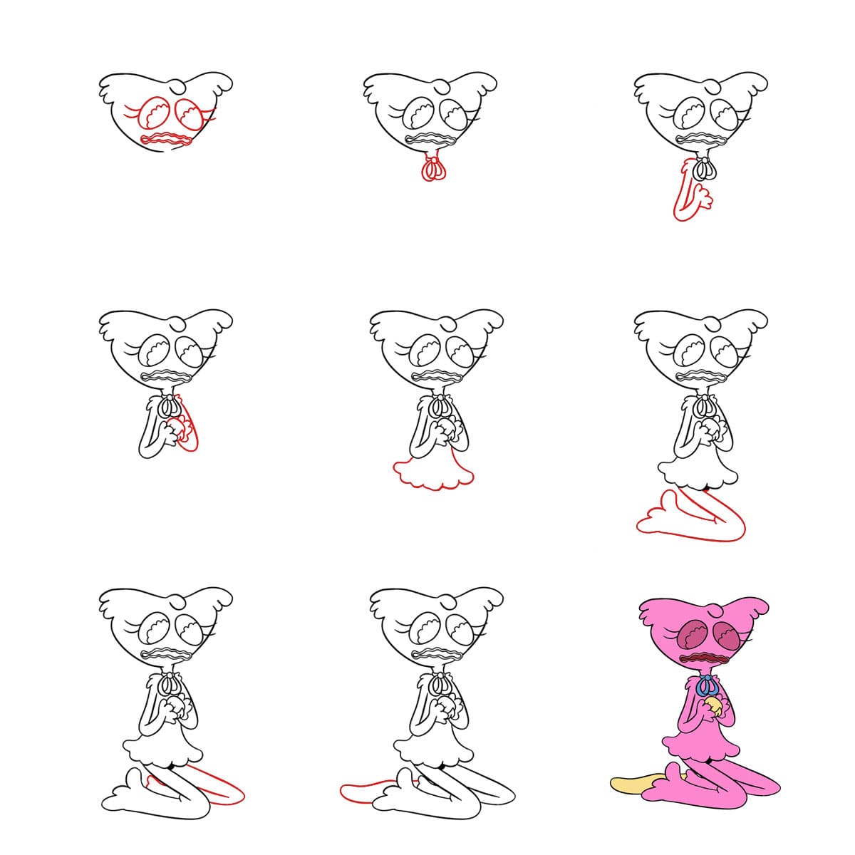 Kissy Missy pensive dessin