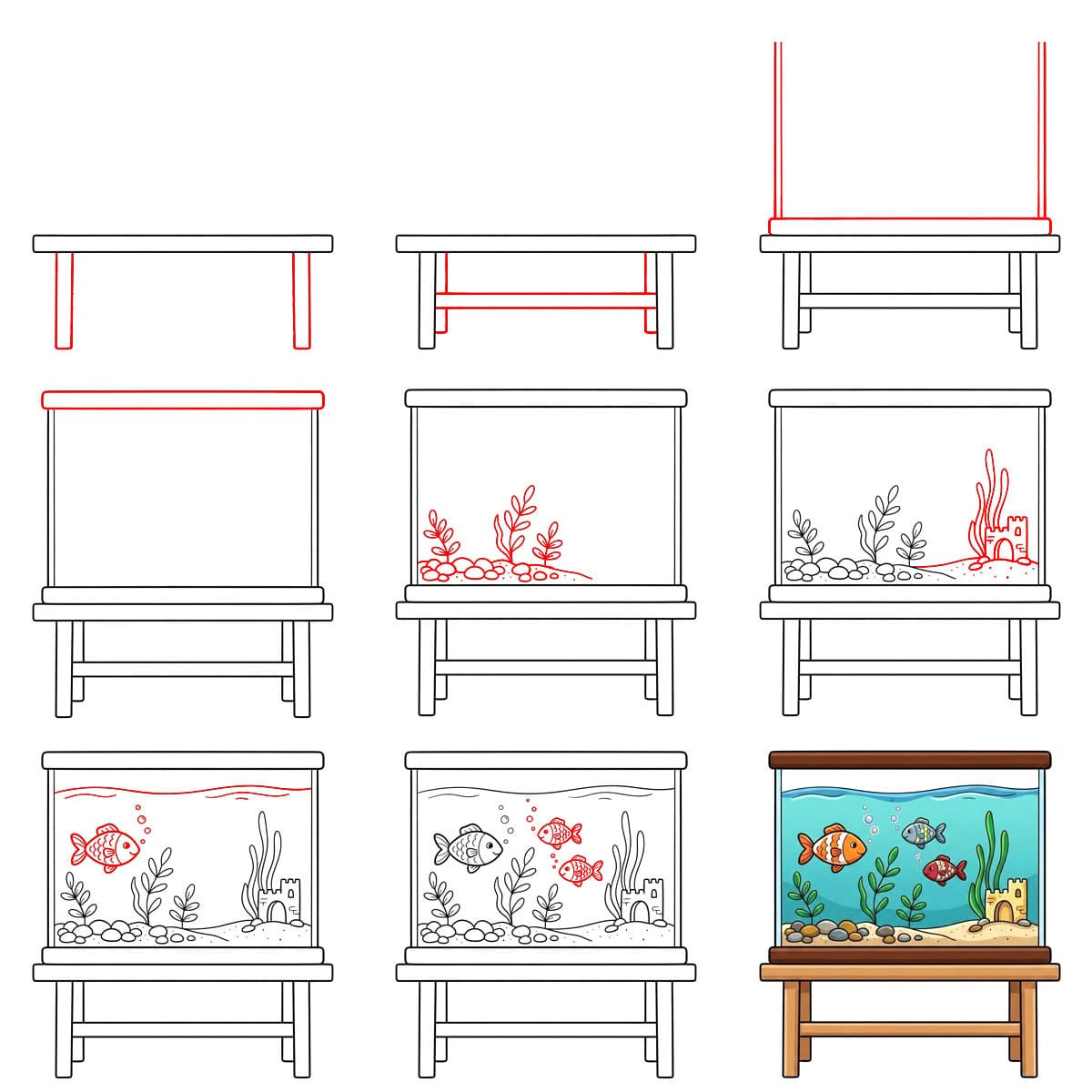 Aquarium gratuit dessin