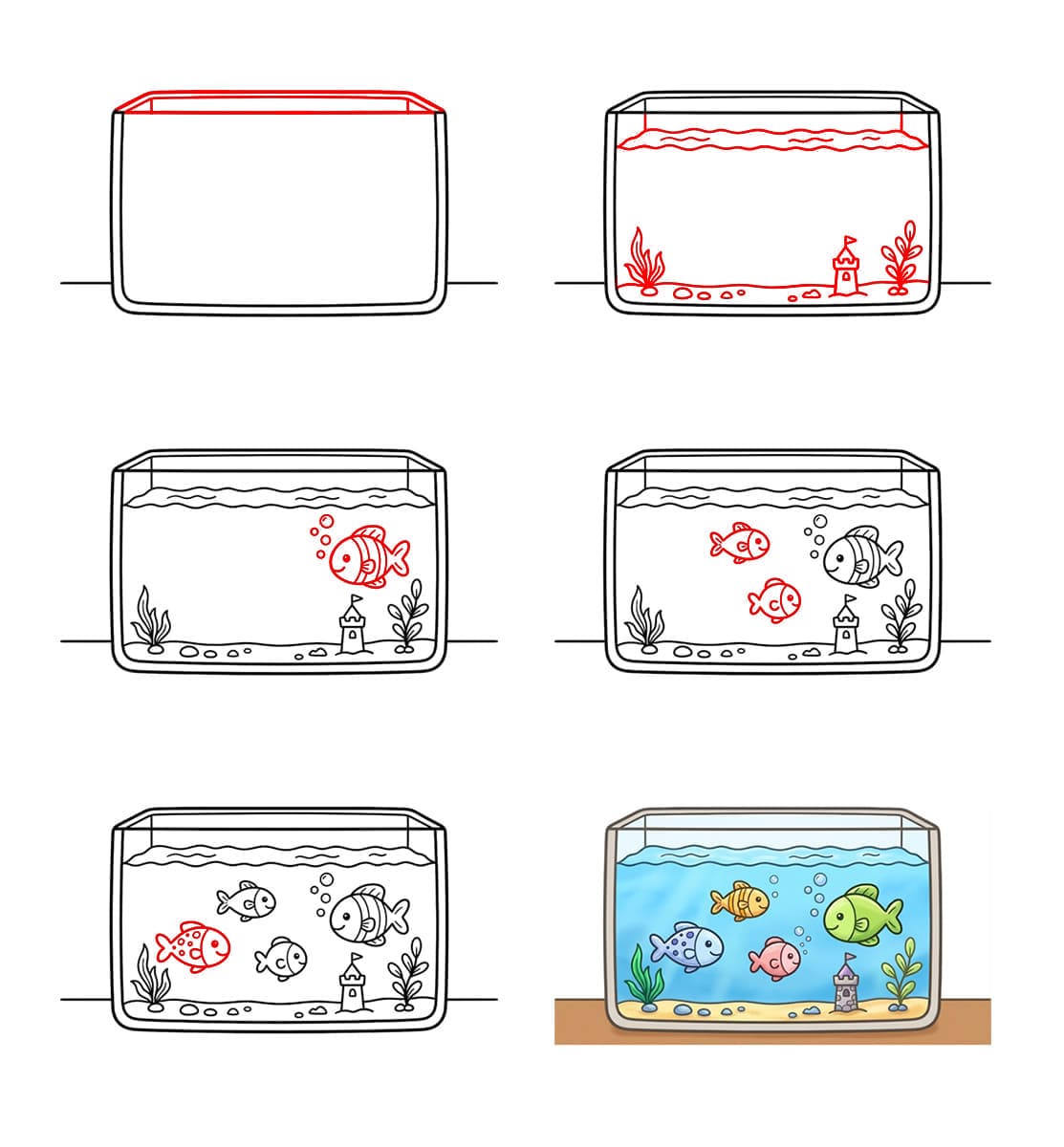 Aquarium ludique dessin
