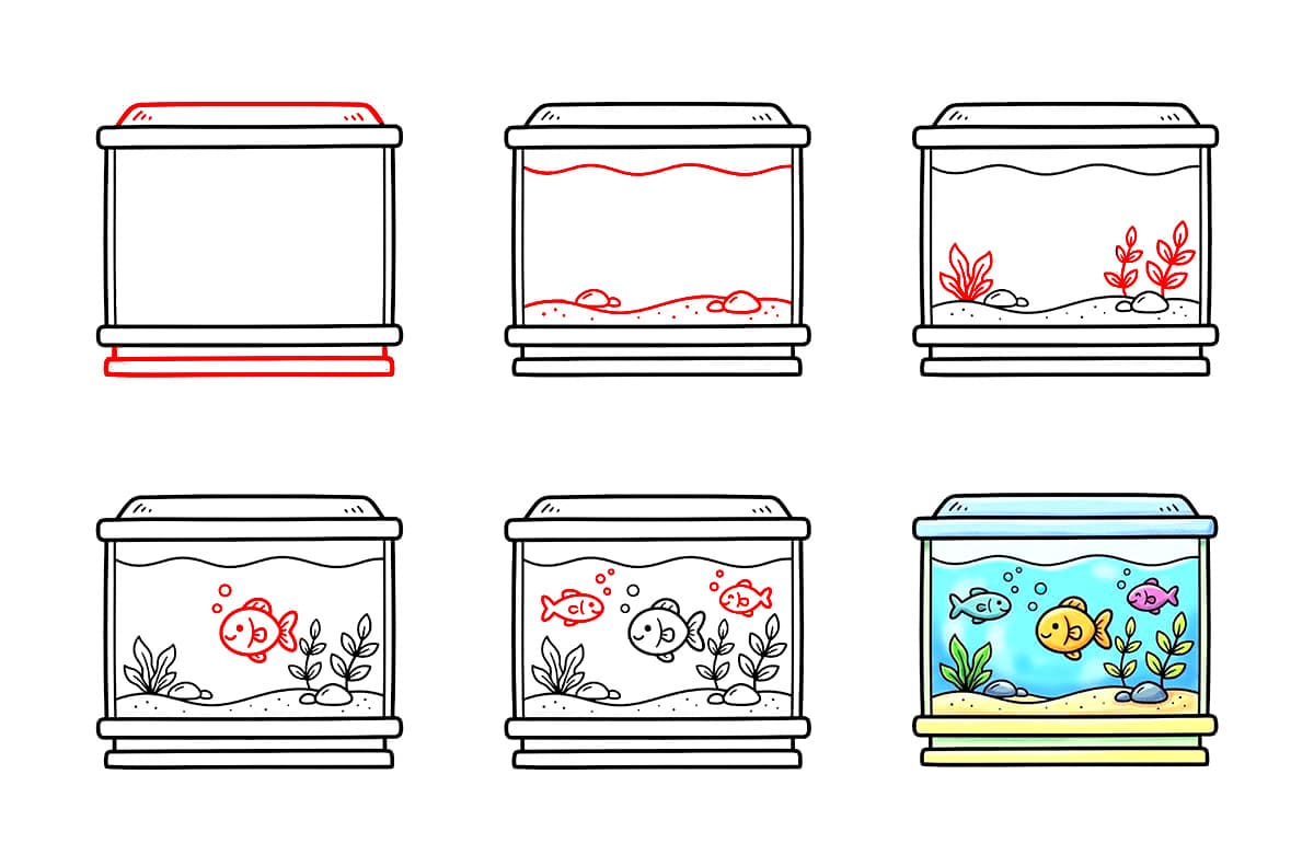 Aquarium simple dessin