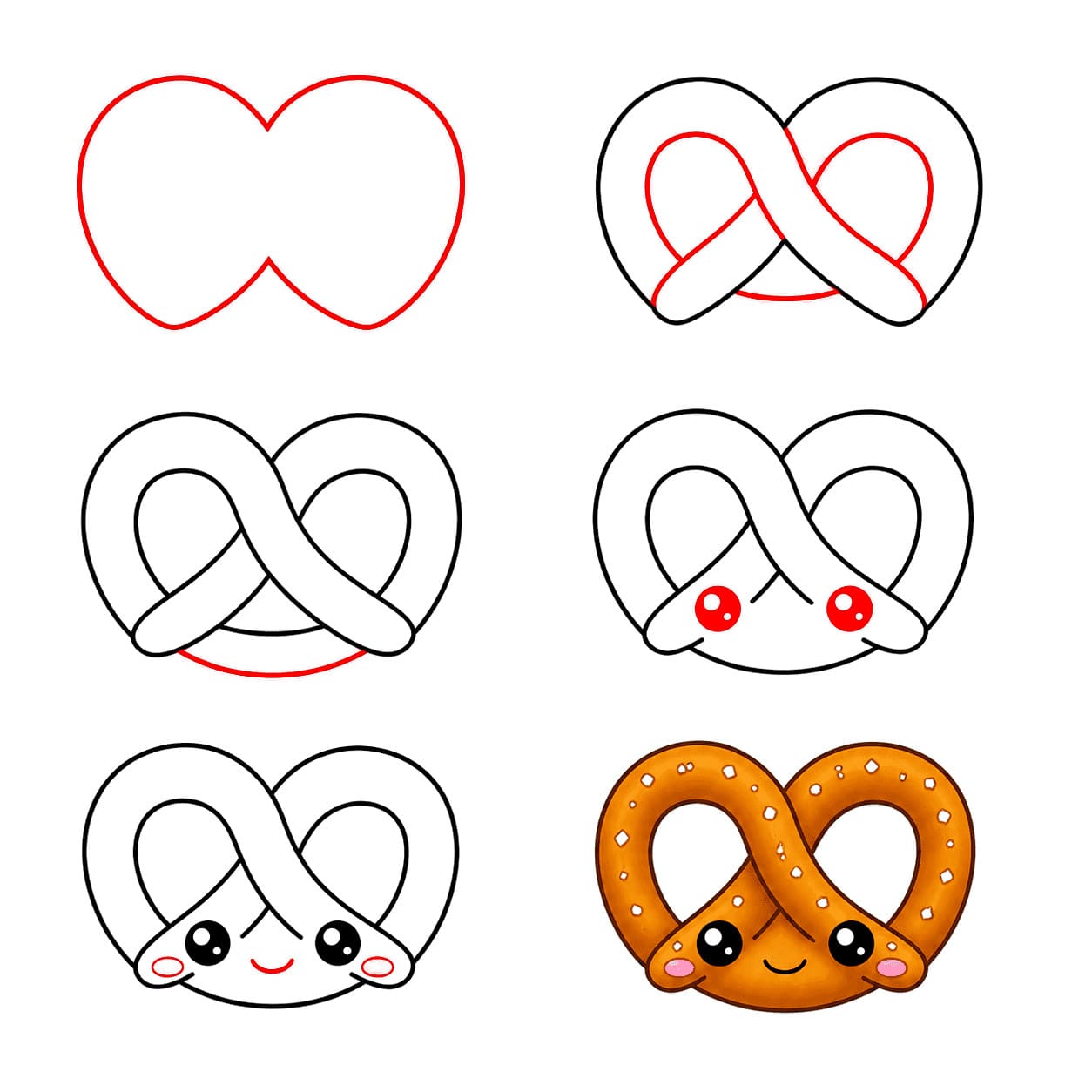Bretzel adorable dessin