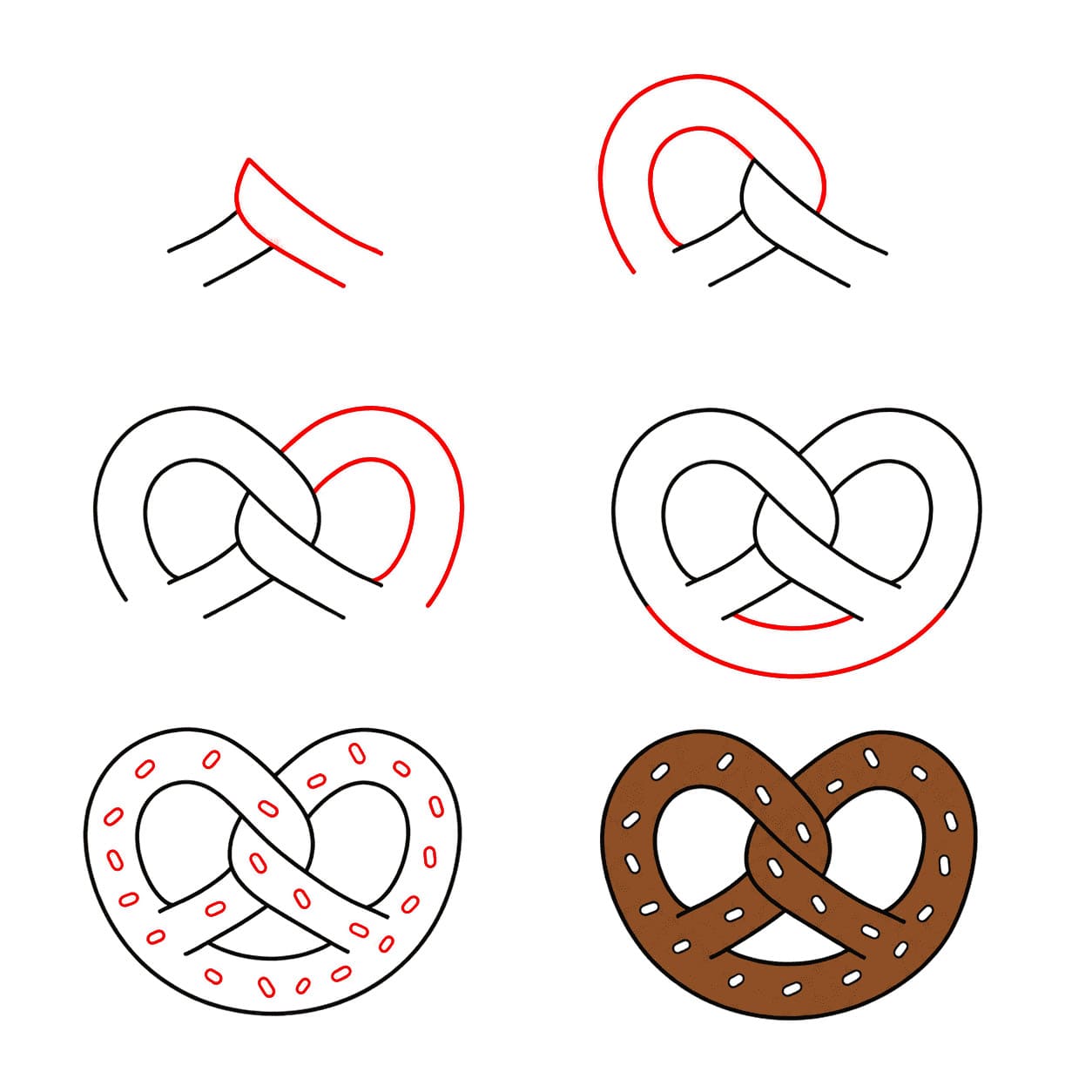 Bretzel au chocolat dessin