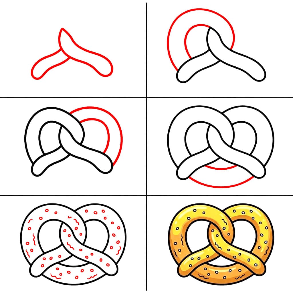 Bretzel beurré dessin