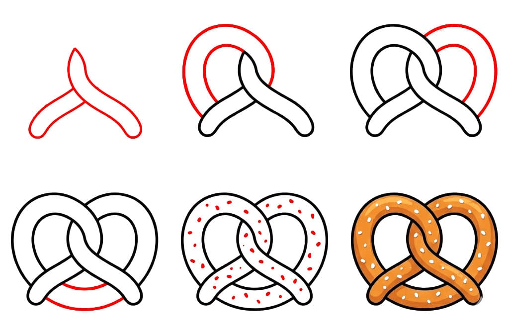 Bretzel moelleux dessin