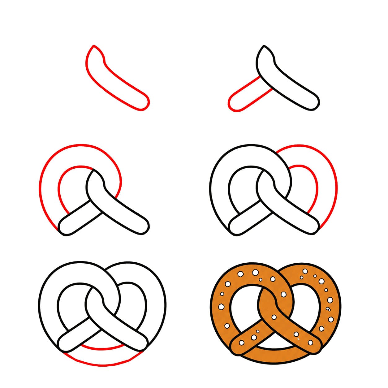 Bretzel nature dessin