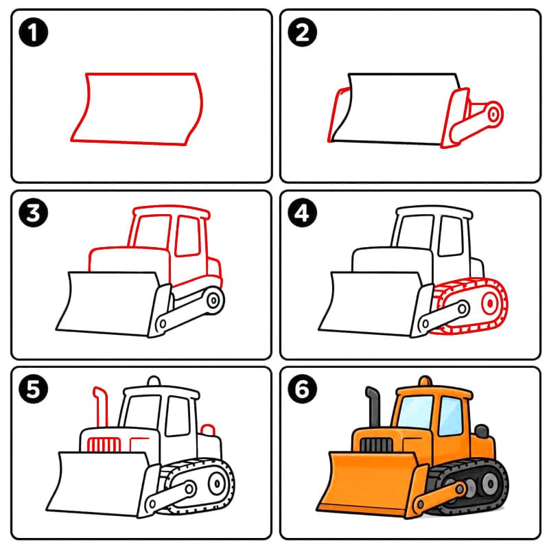 Bulldozer dessin