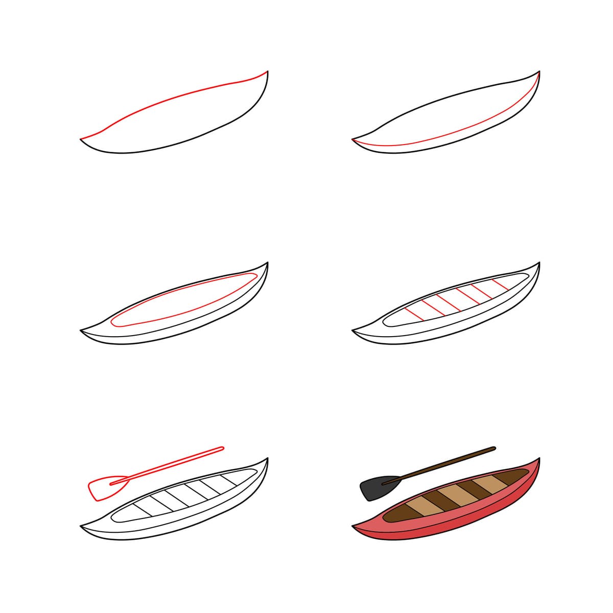 Canoë gratuit dessin