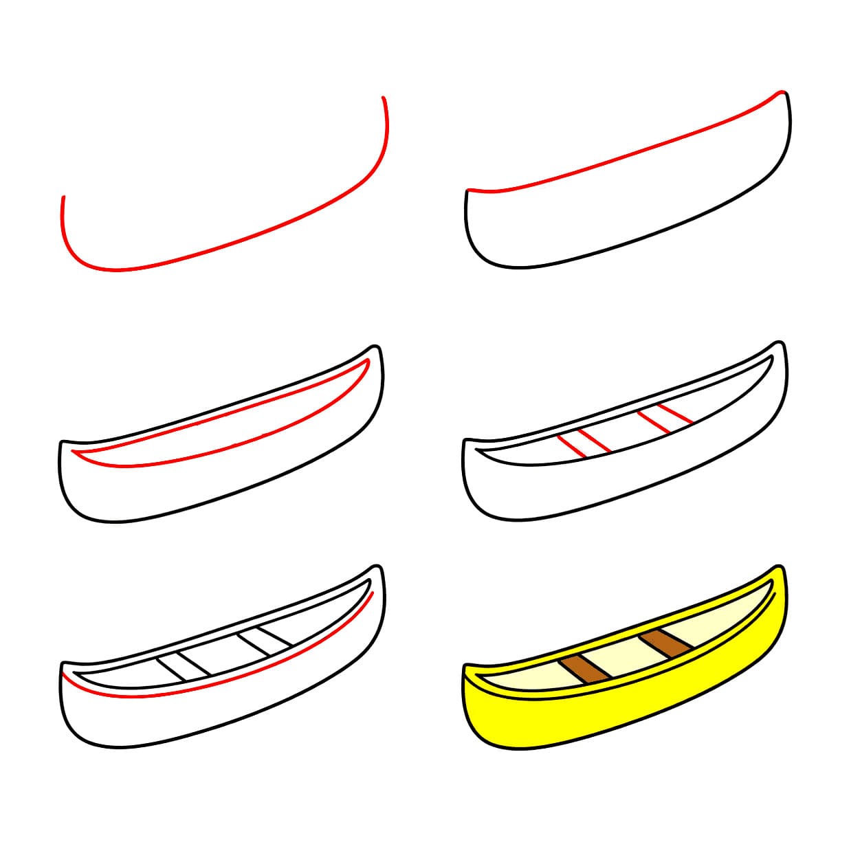 Canoë dessin