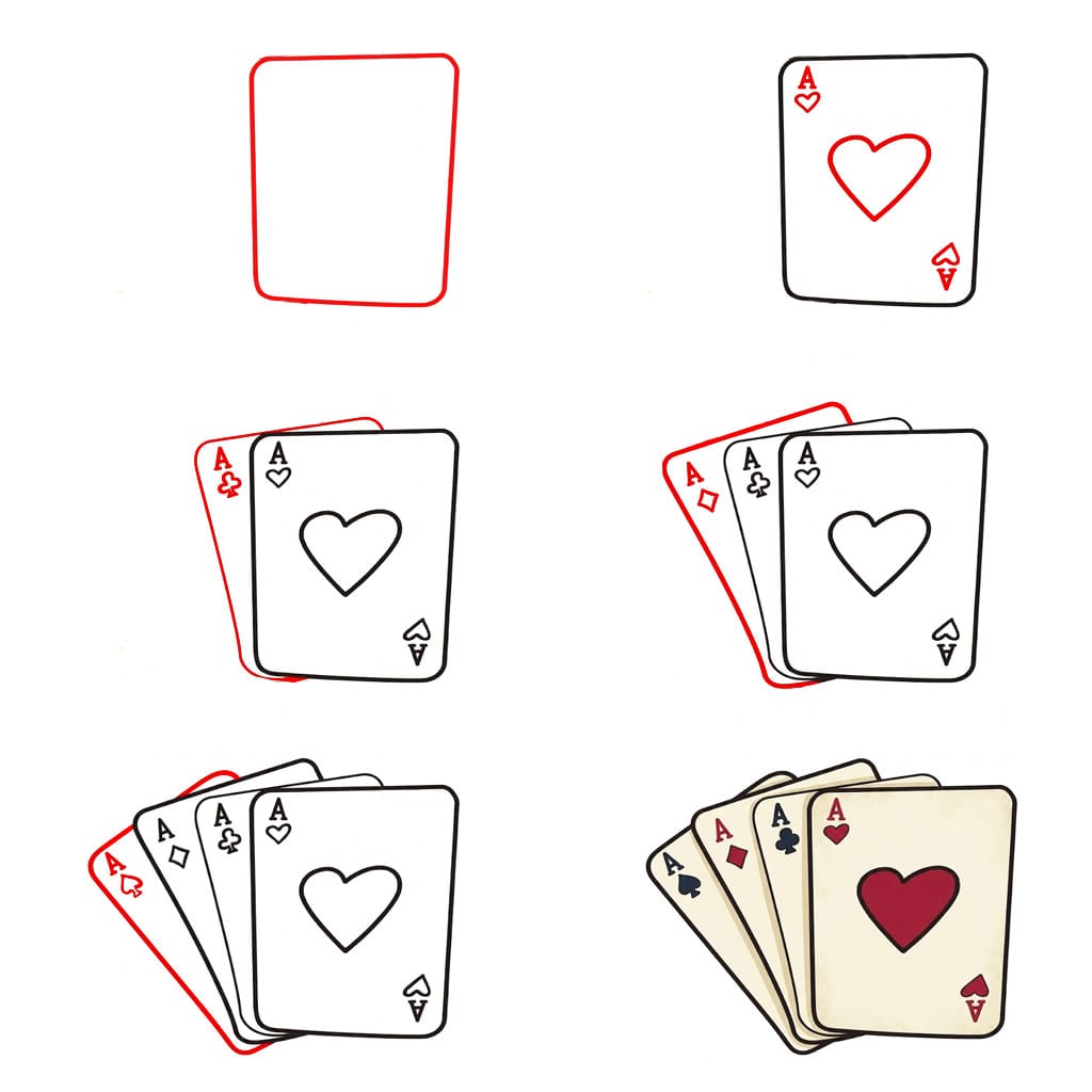 Cartes à jouer gratuites dessin
