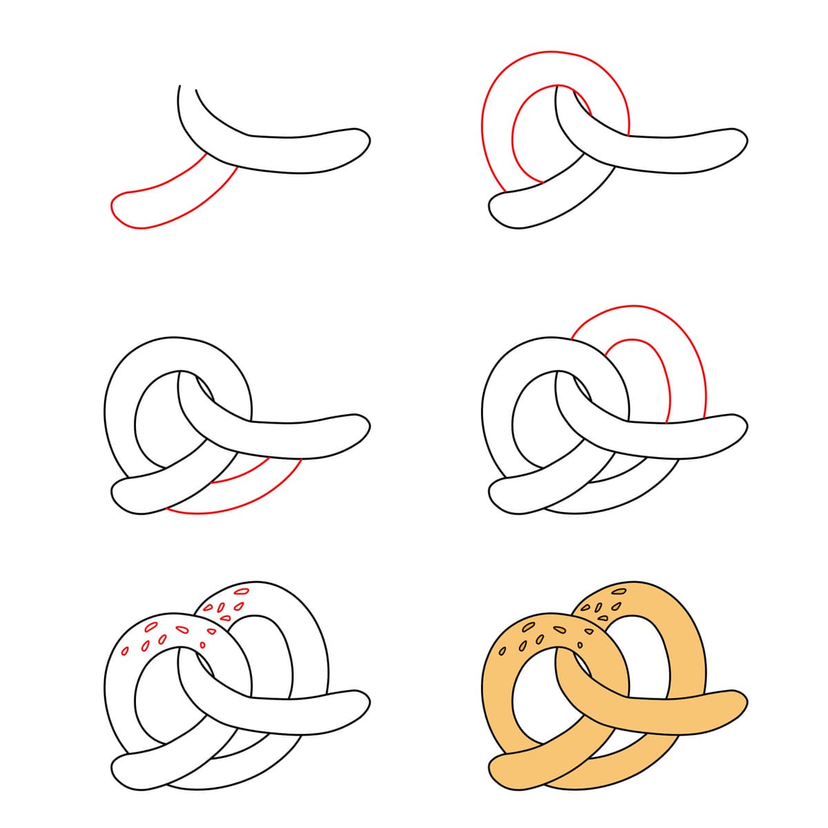 Image de bretzel dessin