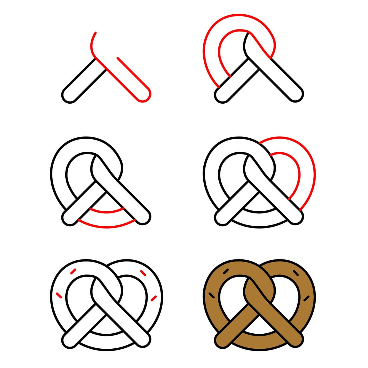 Image de bretzel gratuite dessin