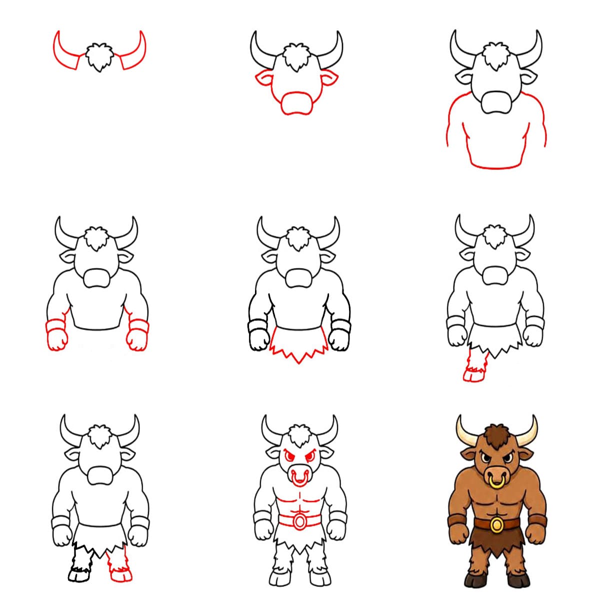 Minotaure gratuit dessin