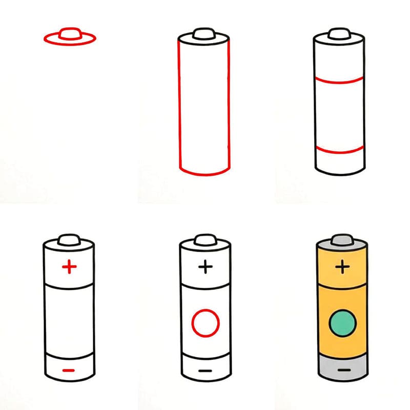Pile cylindrique dessin
