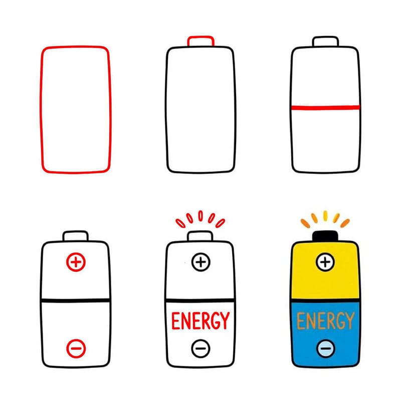Pile énergétique dessin