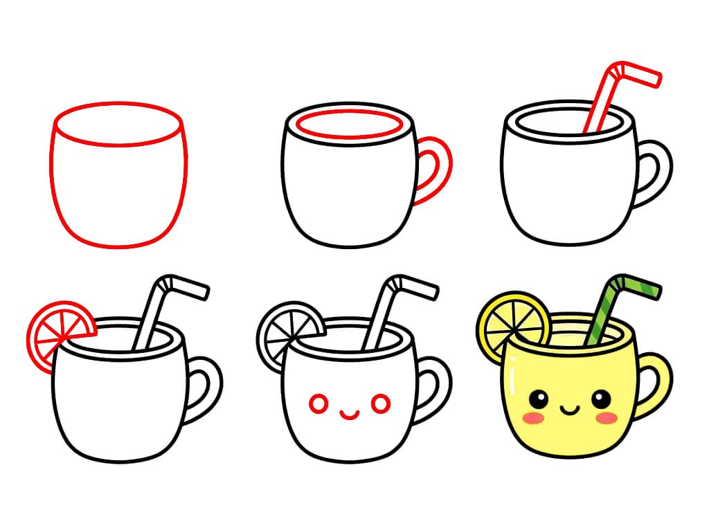 Joli gobelet à limonade dessin