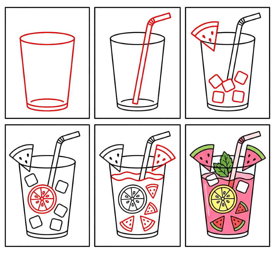 Limonade à la pastèque dessin