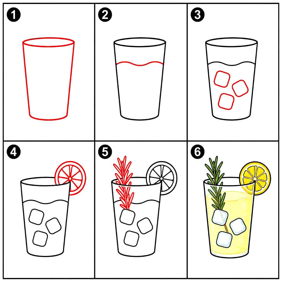 Limonade au romarin dessin