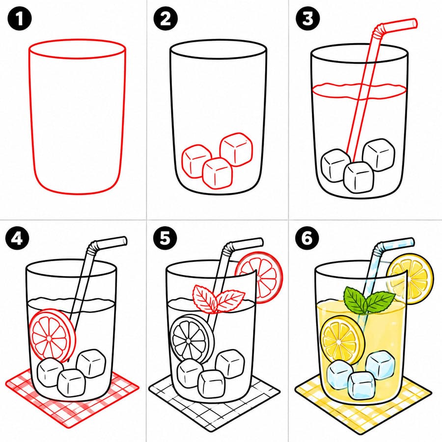 Limonade pour pique-nique dessin