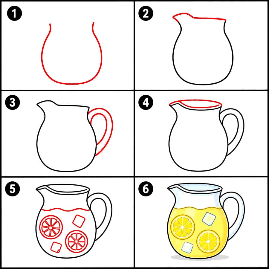 Pichet de limonade dessin