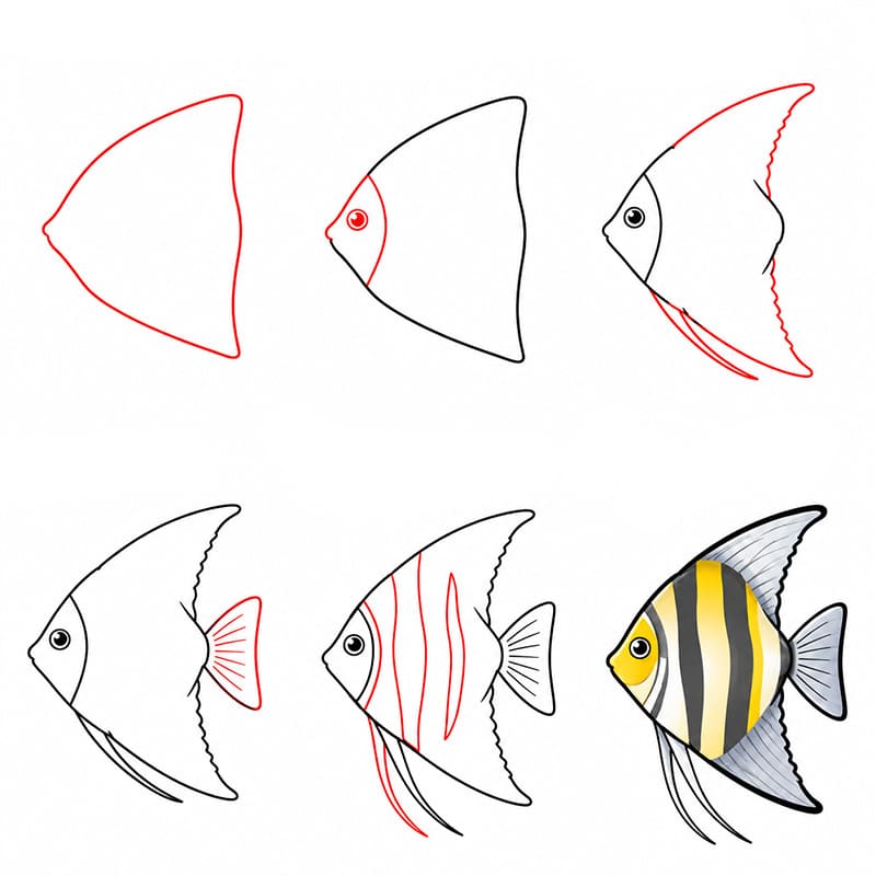 Poisson-ange à imprimer gratuitement dessin