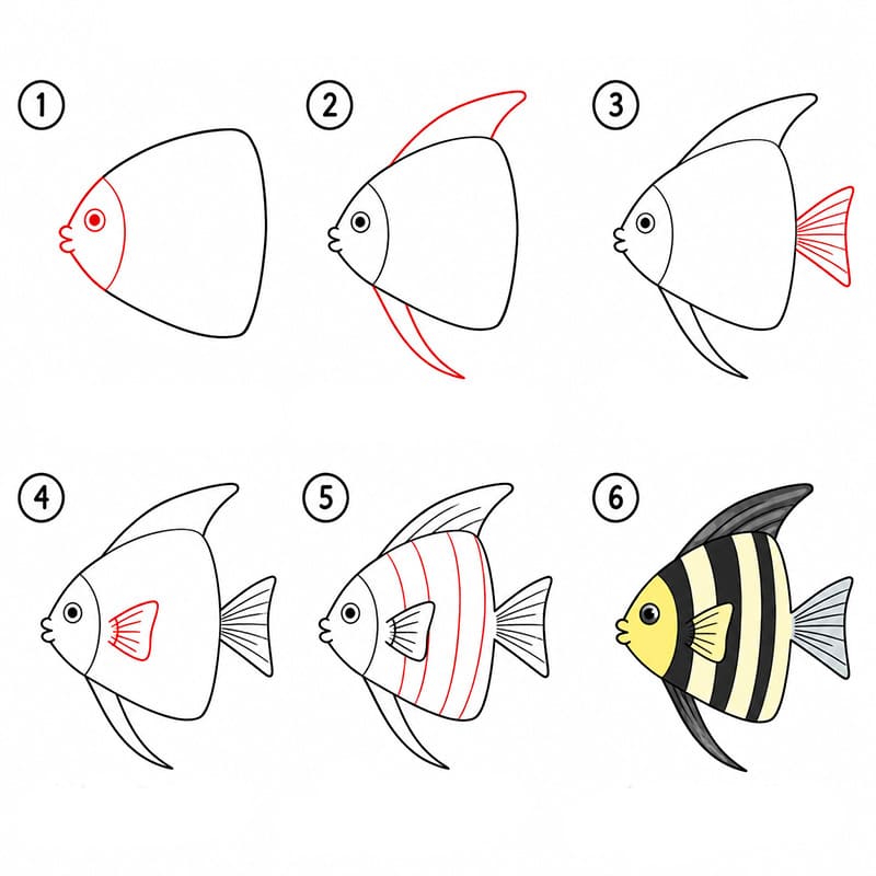 Poisson-ange imprimer dessin
