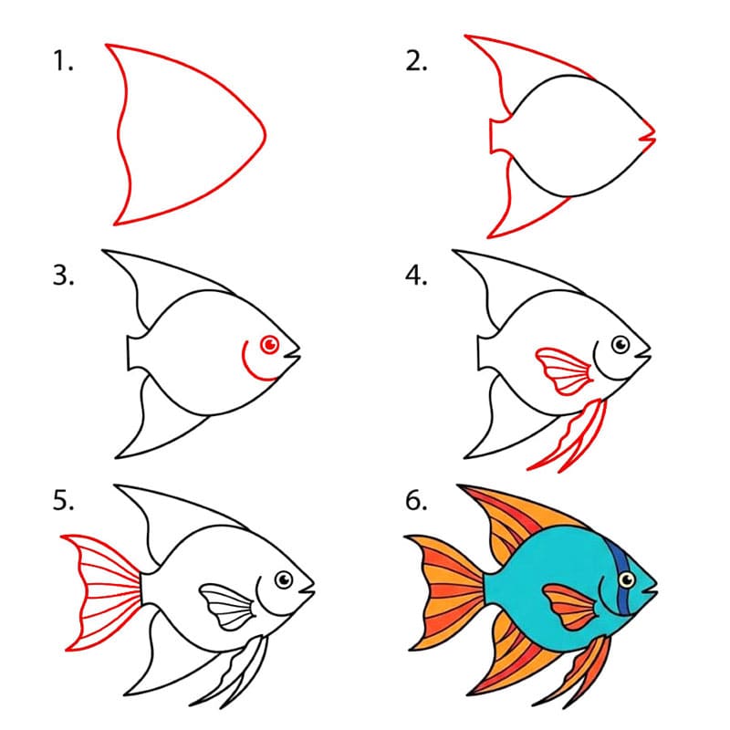 Poisson-ange tropical dessin