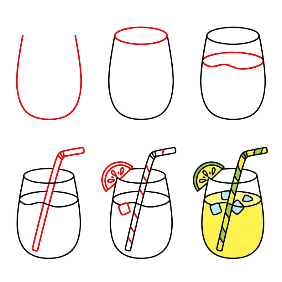 Verre de limonade dessin
