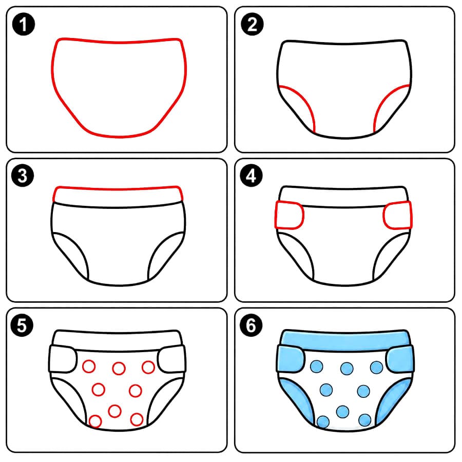 Couche à pois dessin
