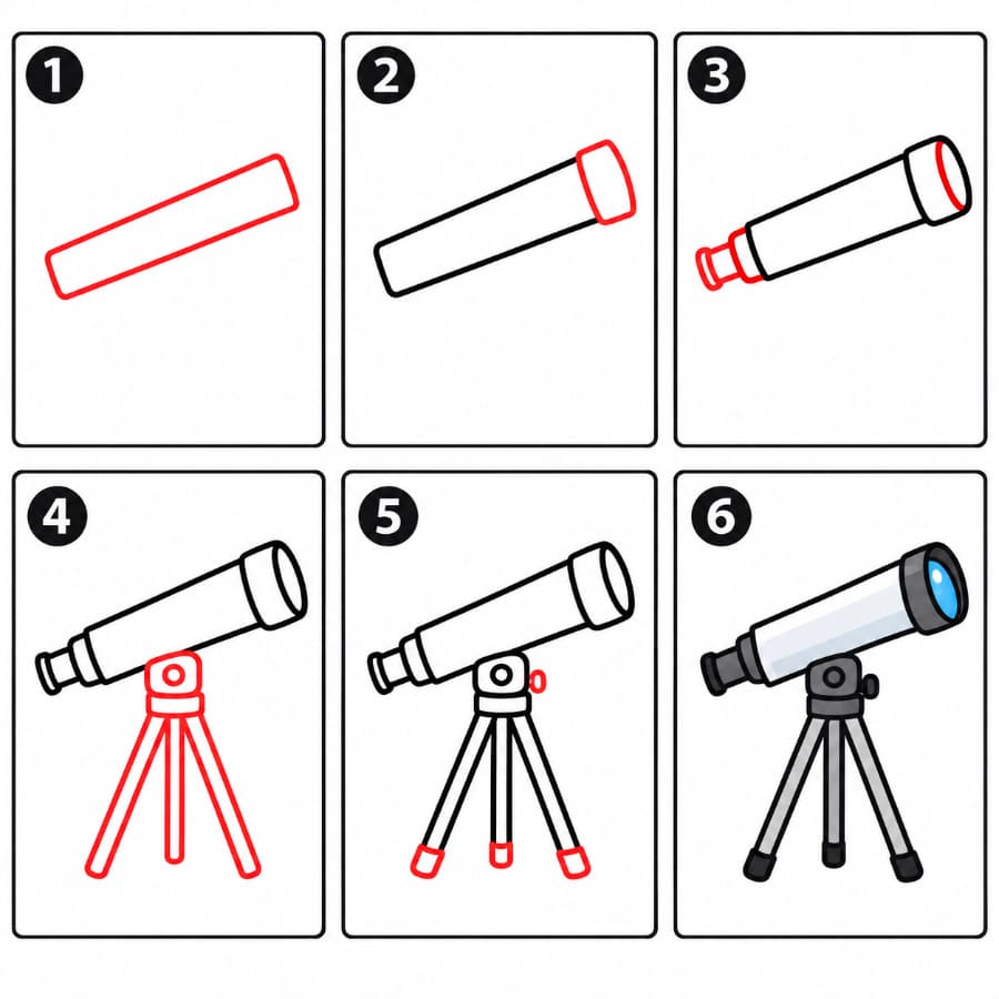 Image de télescope dessin