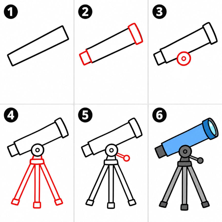 Image gratuite de télescope dessin