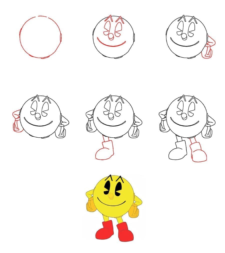 Pac-Man classique dessin