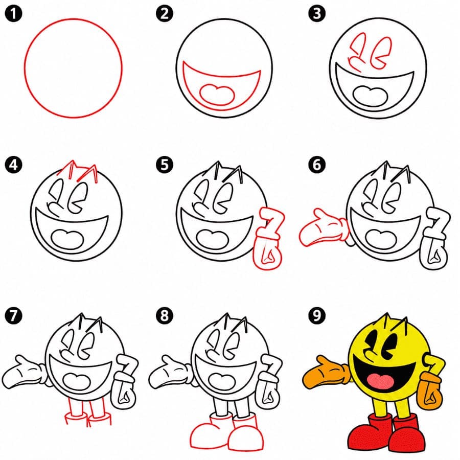 Pac-Man pour les enfants dessin