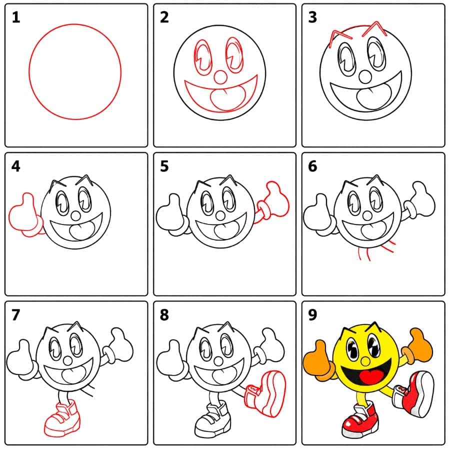 Pac-Man simple dessin
