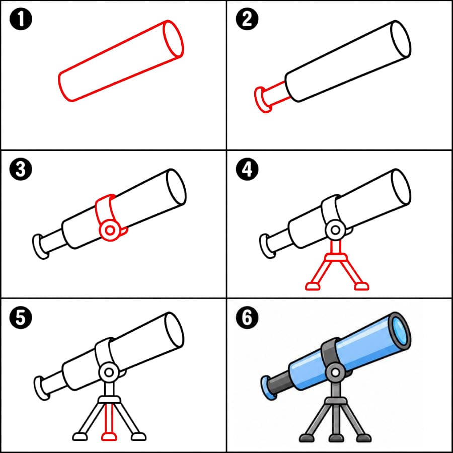 Télescope gratuit dessin