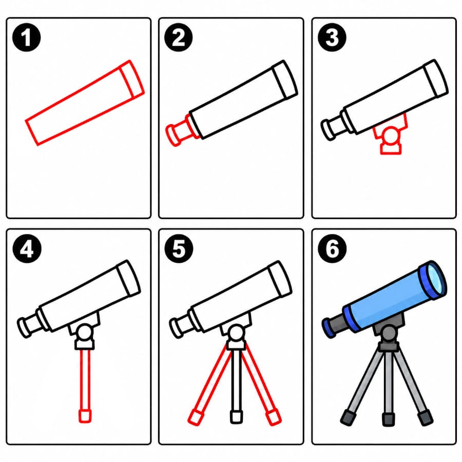 Télescope gratuit pour enfants dessin