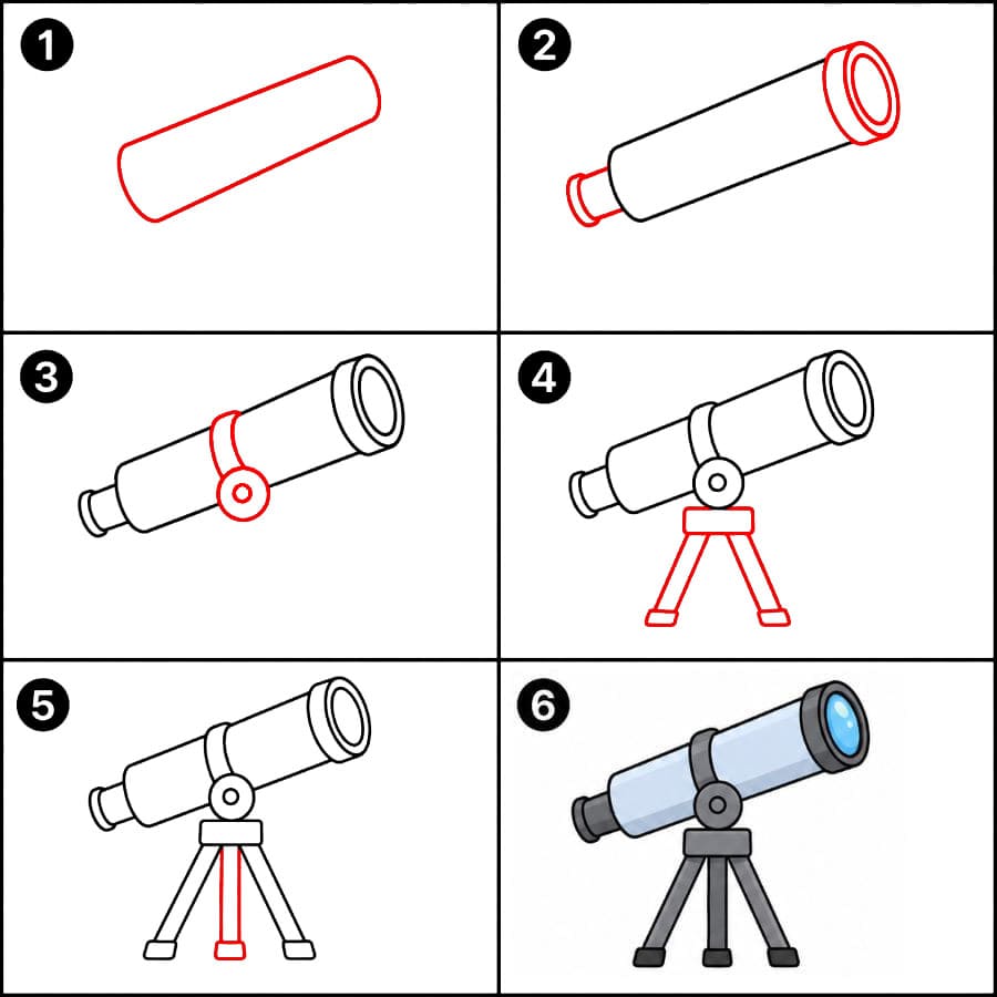 Télescope pour enfants dessin
