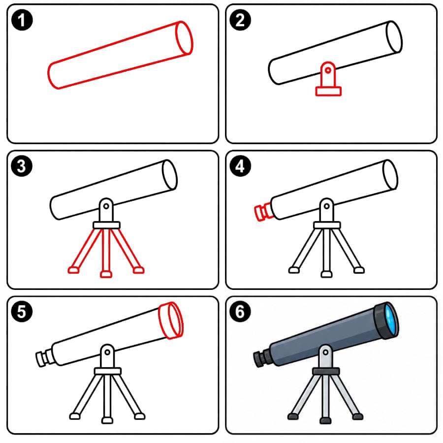 Télescope dessin