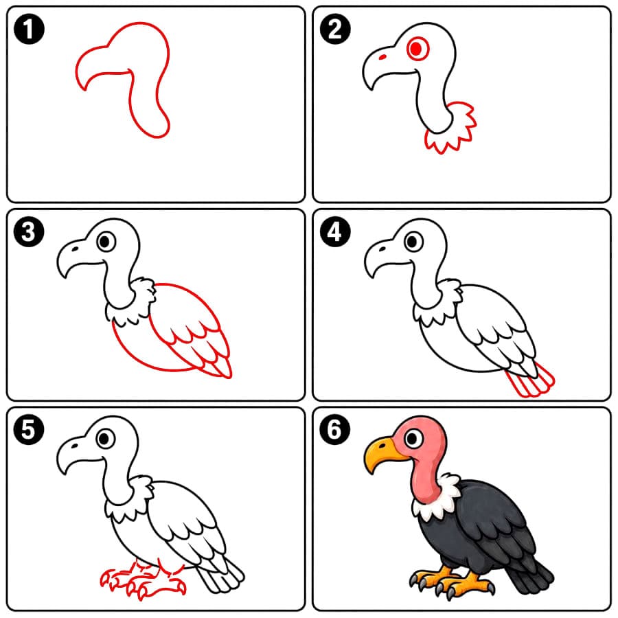 Vautour à imprimer dessin