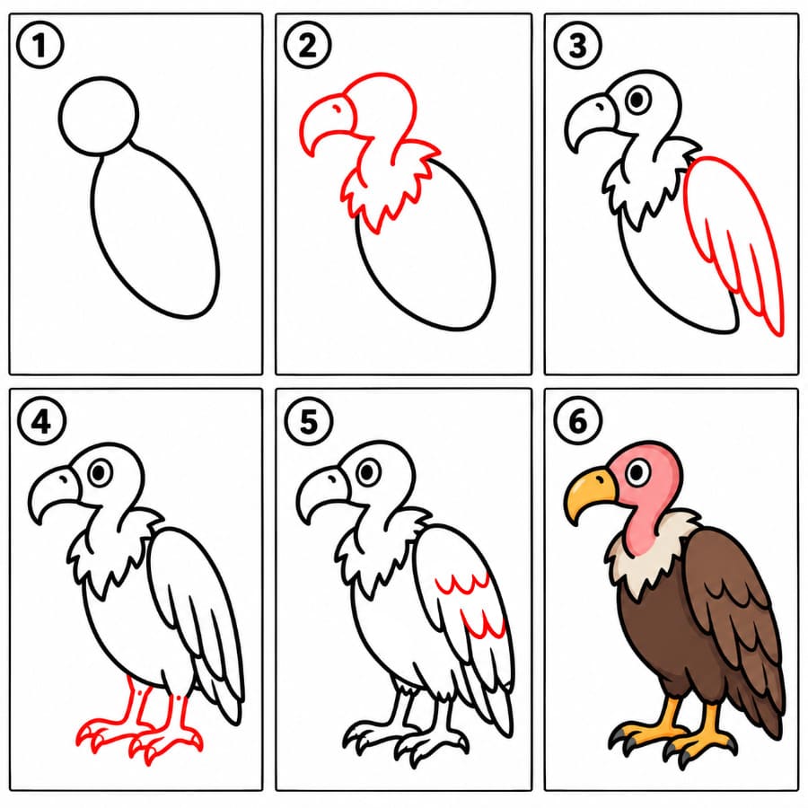 Vautour imprimer dessin