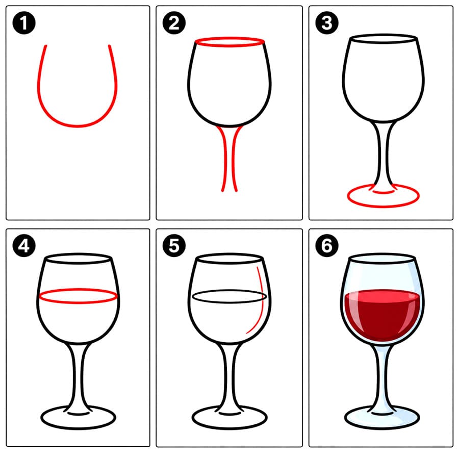 Verre à vin gratuit dessin