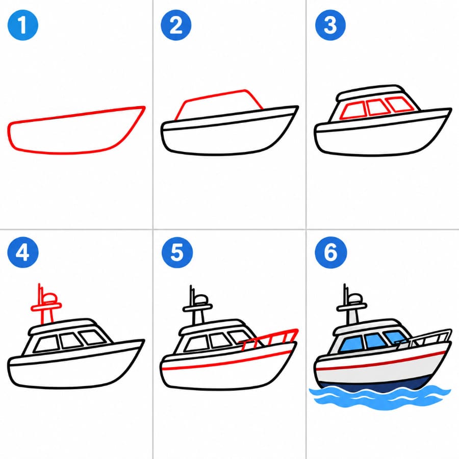 Yacht à imprimer dessin