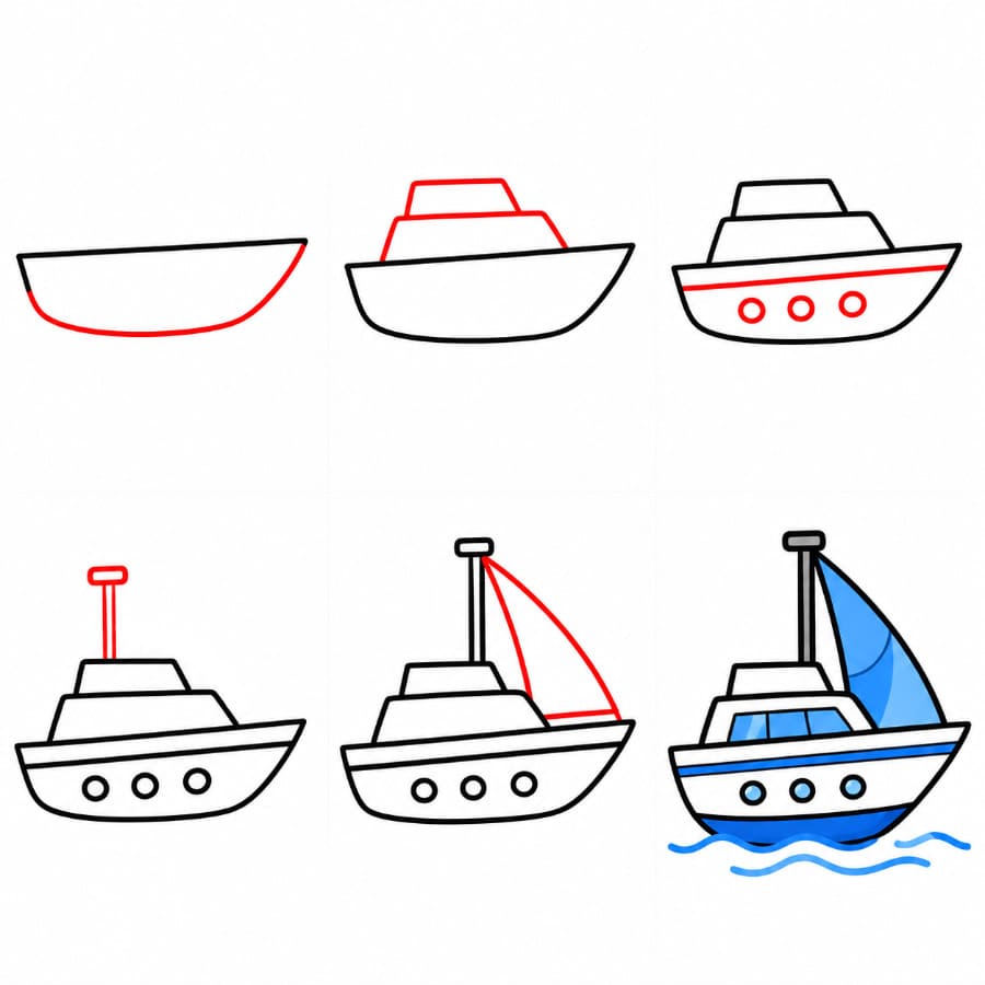 Yacht à imprimer gratuitement dessin